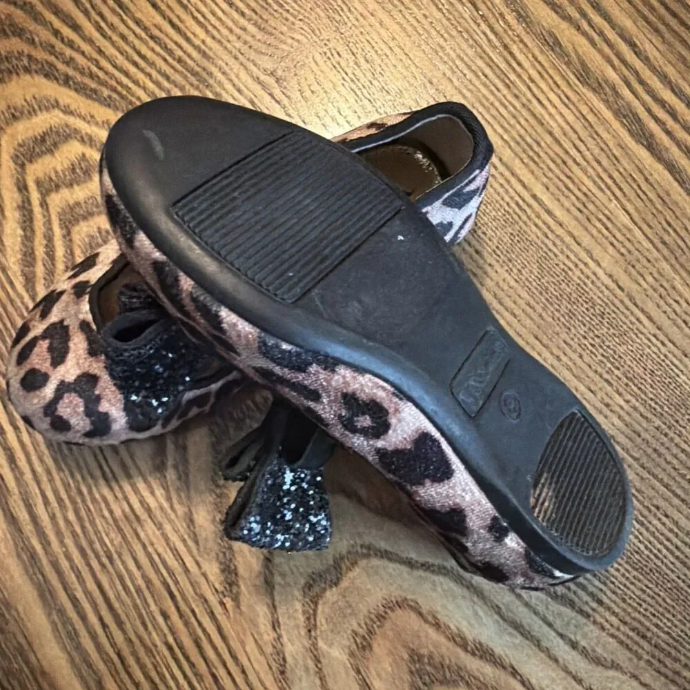 Nina Little Girls Leopard Print Flats  Size 8 - Picture 7 of 7